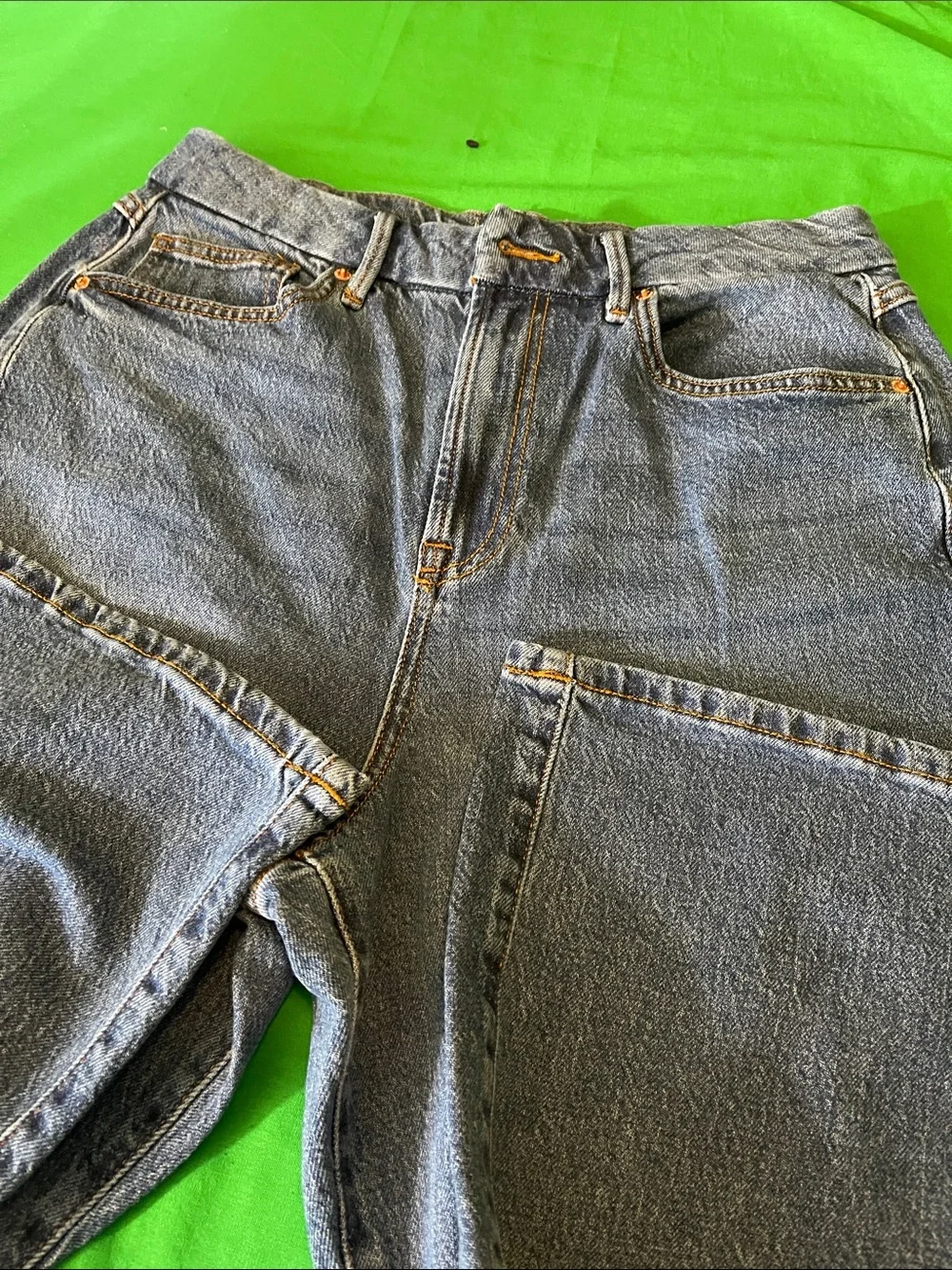 Forever 21 Dark Blue Straight-Leg Jeans